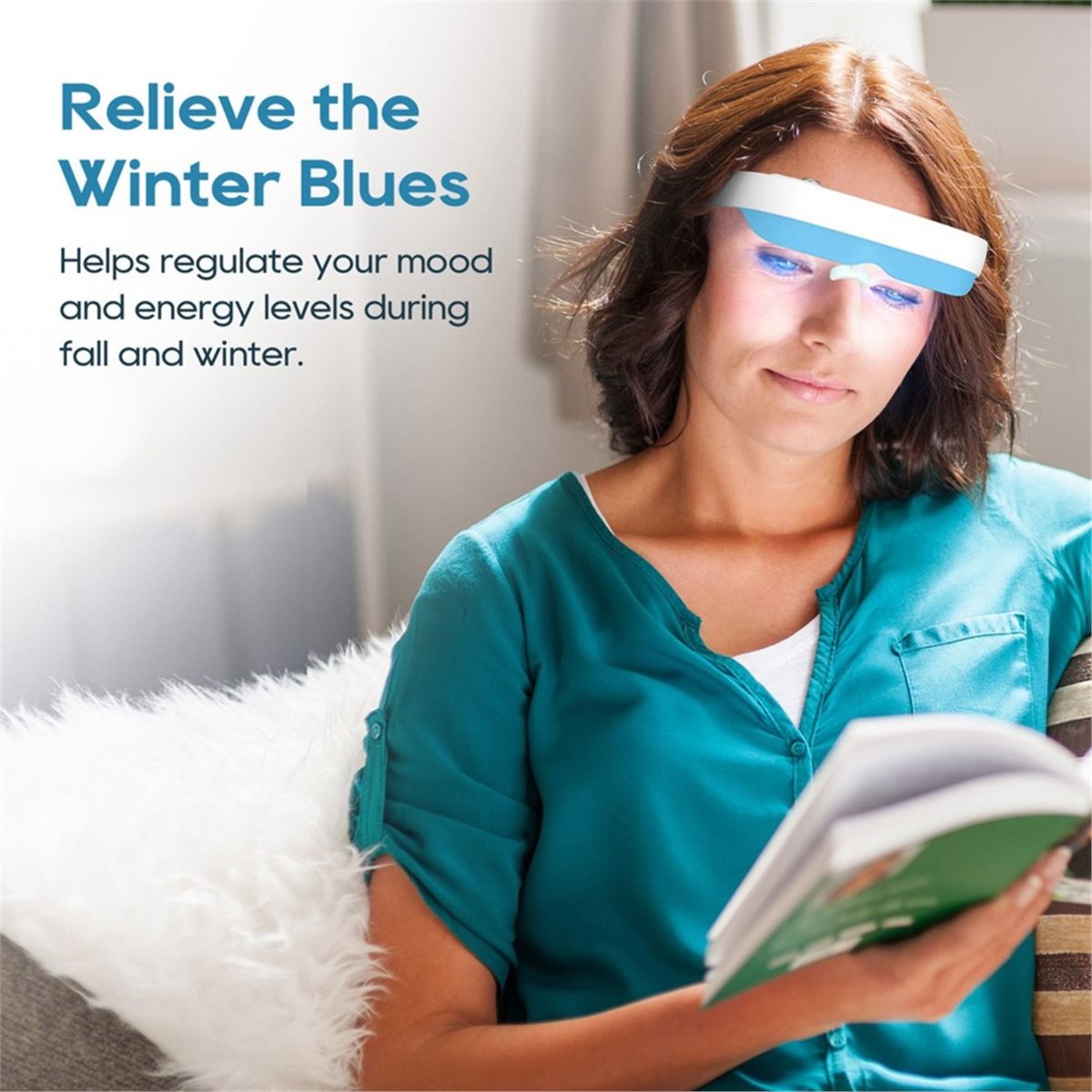 Light Therapy Glasses - DT75BG Light Therapy Glasses Wearable Light