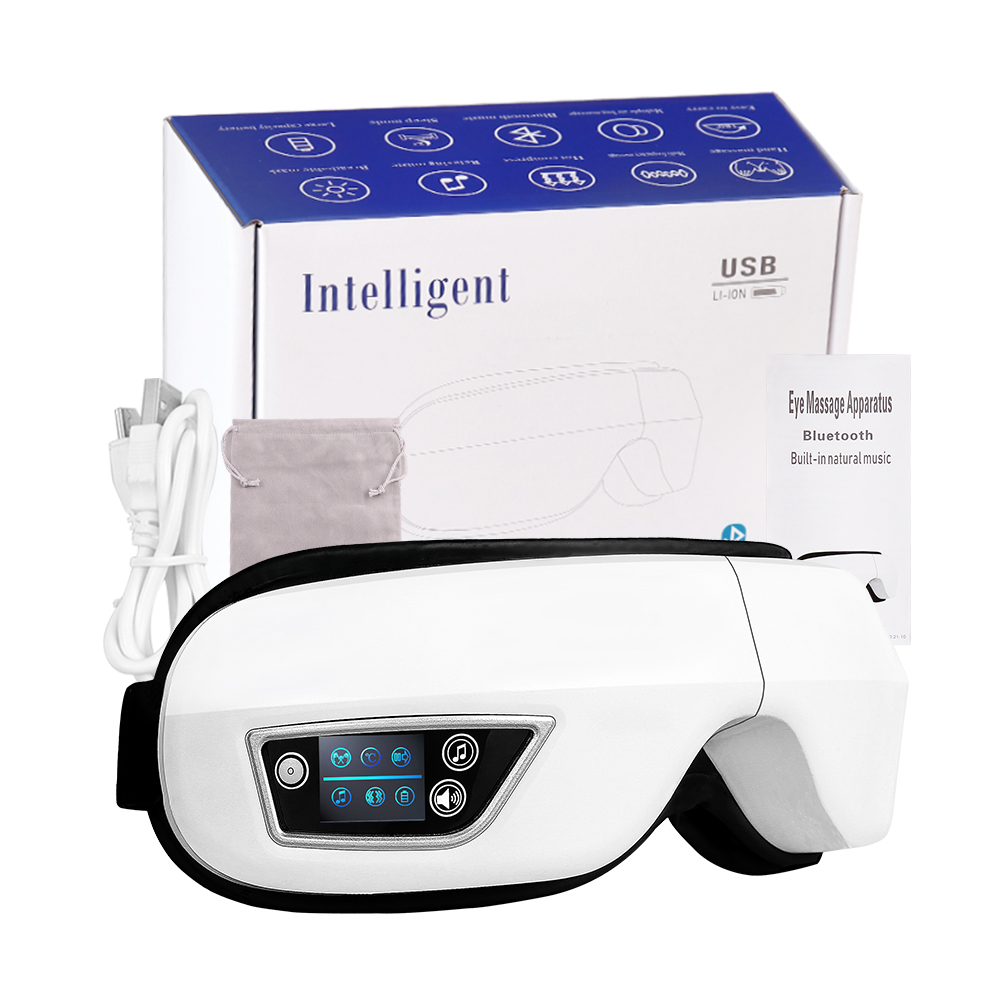 Light Therapy Glasses - Electric Eye Massager Bluetooth Music Air