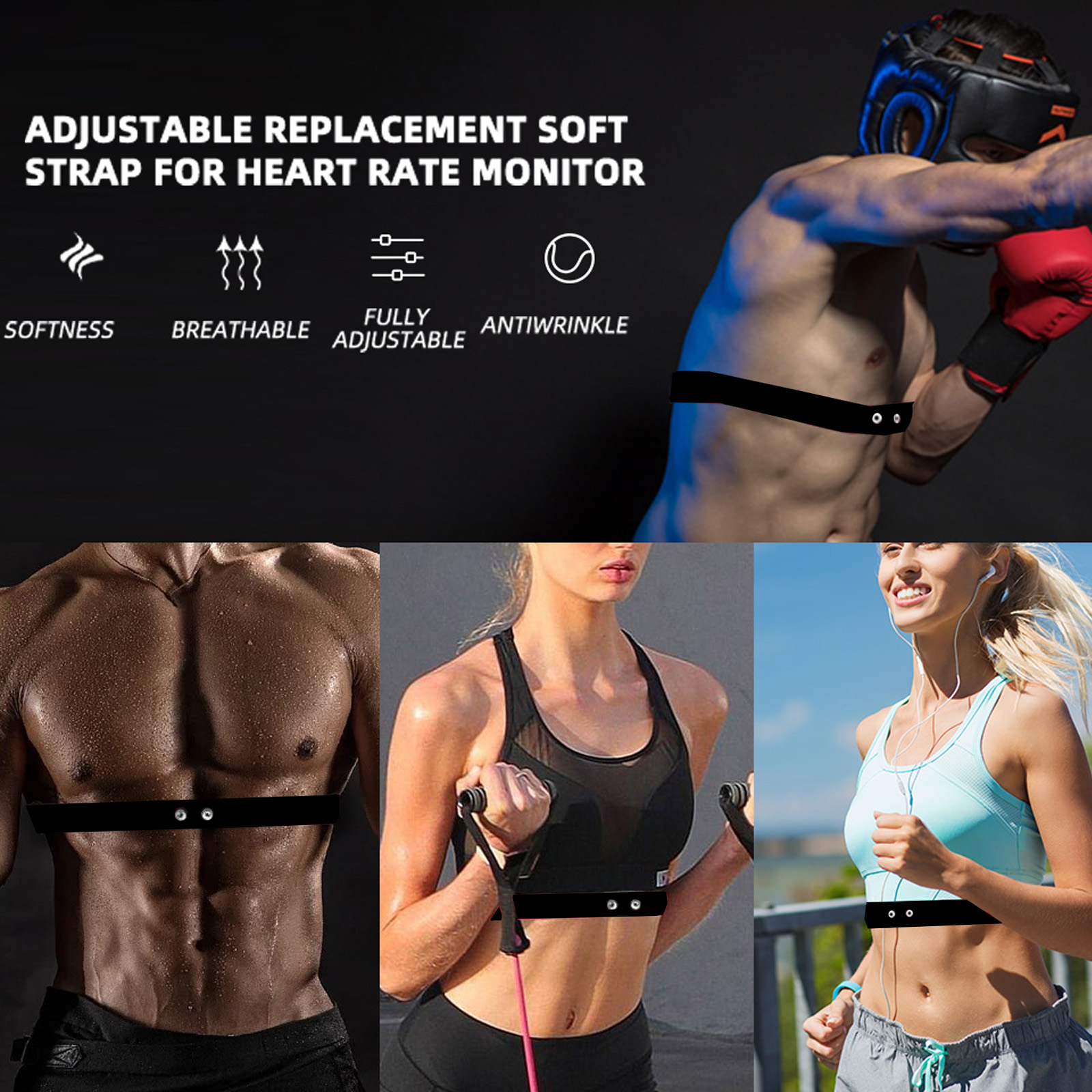 FITCENT Heart Rate Monitor Rep - Breath Rate Monitor recension och pris