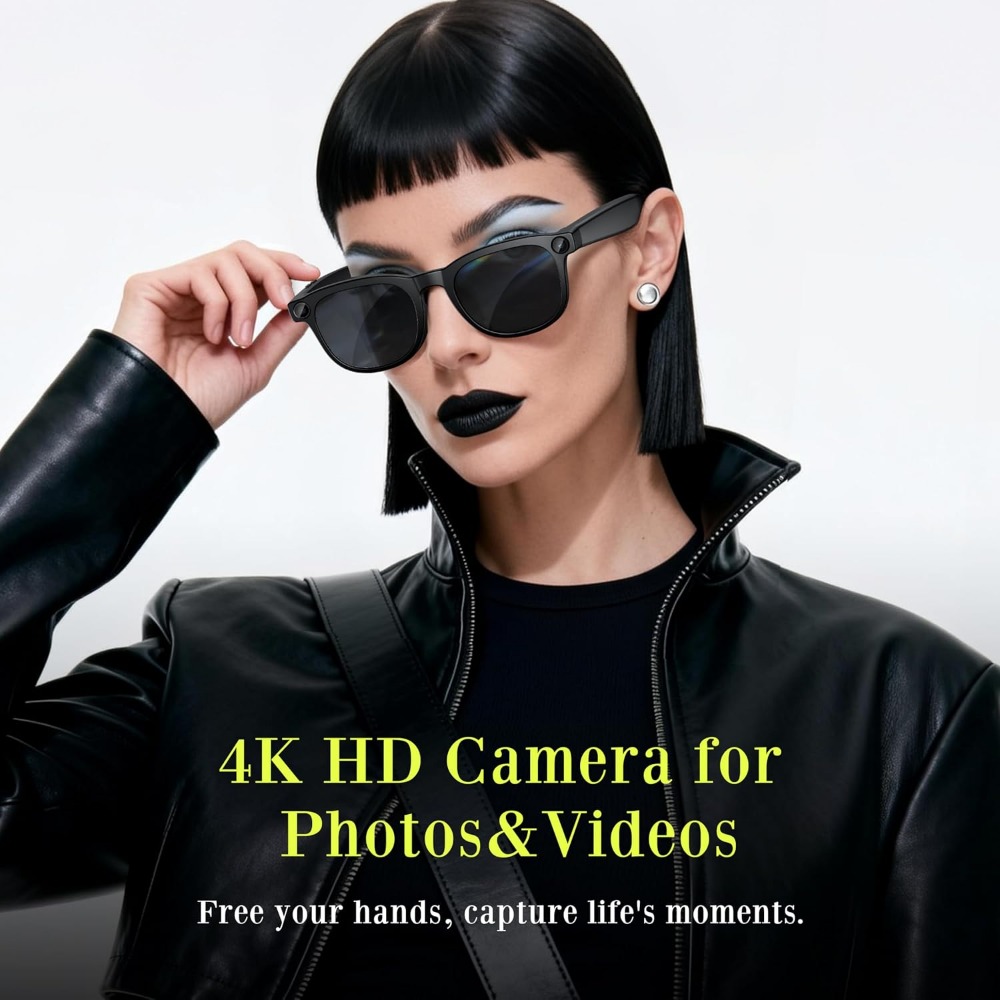 Smart Glasses: 4K Video, Open- - Smart Glasses Lens recension och pris