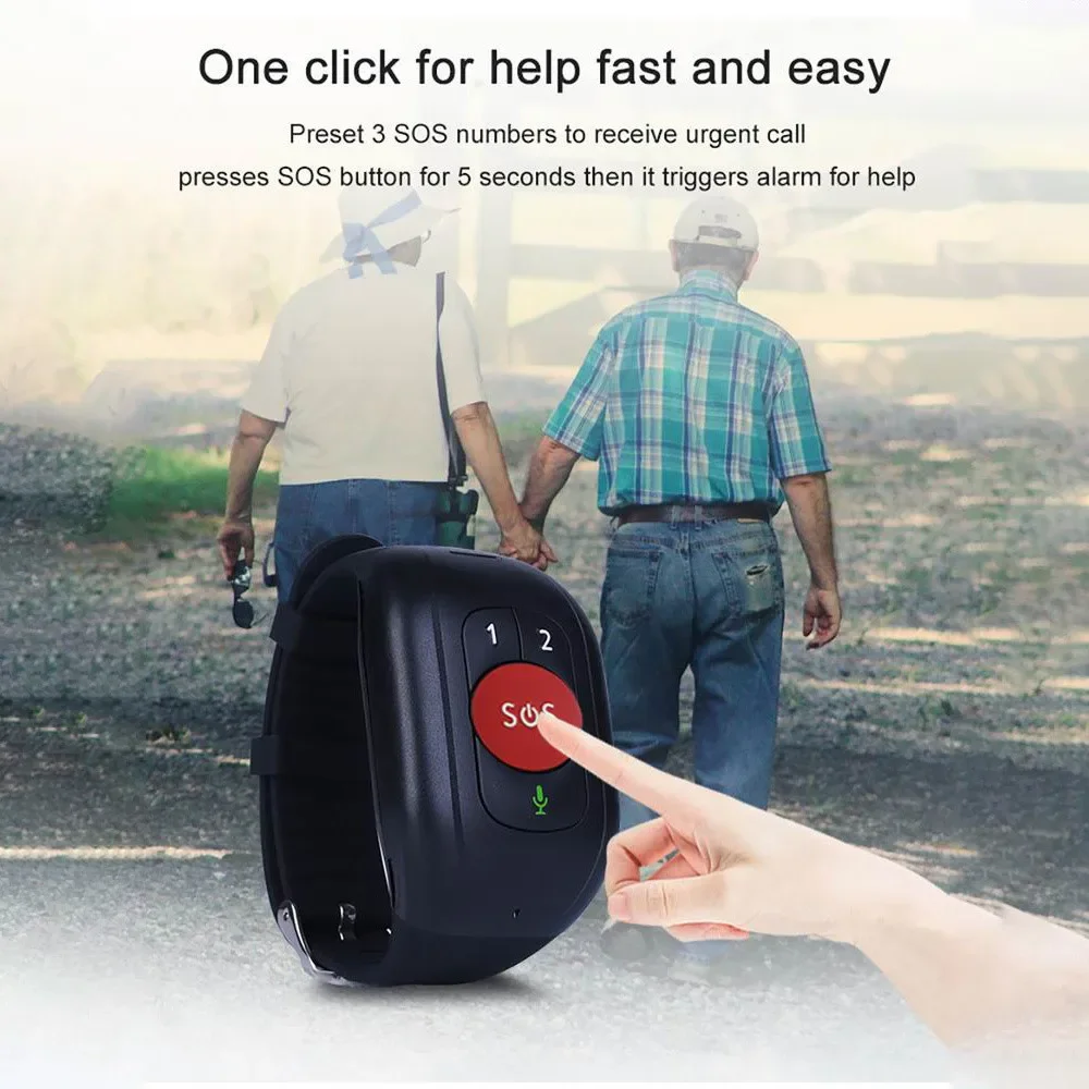 Elderly 4G LTE SOS Watch GPS T - Fall Detection Watch recension och pris