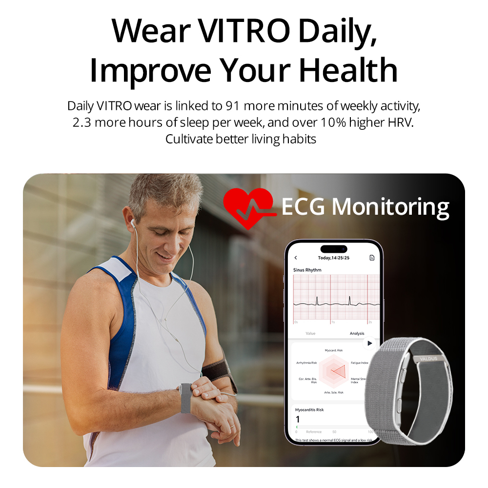 VALDUS 2026 New VITRO NO Scree - Fall Detection Watch recension och pris