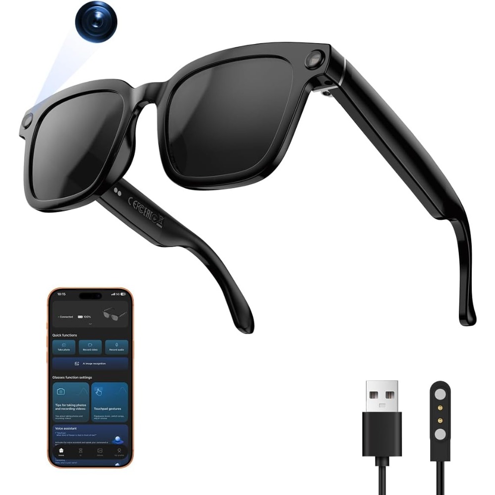 Smart HD Camera Glasses with V - Smart Glasses Lens recension och pris