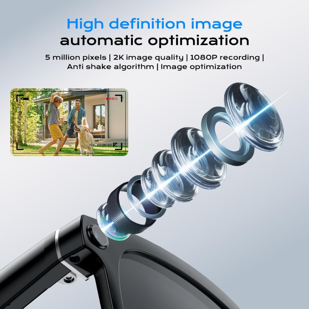 Smart HD Camera Glasses with V - Smart Glasses Lens recension och pris