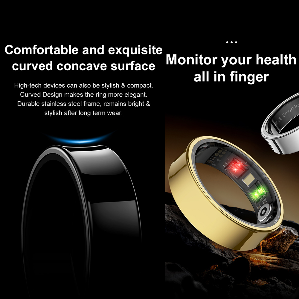 R09 Stainless Steel Smart Ring - Temperature Ring Skin recension och pris