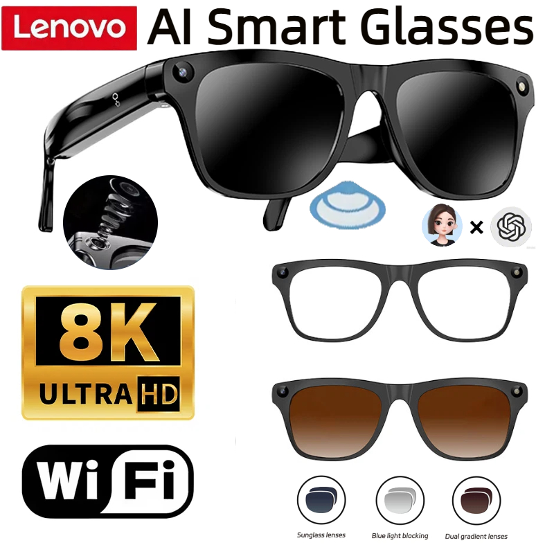 Lenovo 32G Memory 800W 4K Came - Smart Glasses Lens recension och pris