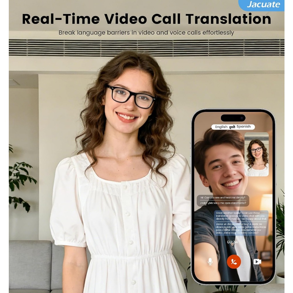 Smart Glasses with Real-Time T - Smart Glasses Lens recension och pris