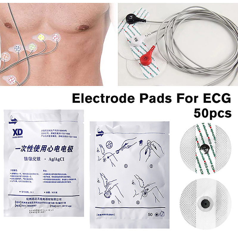 50PCS/Bag Electrode Patch  Dis - Ecg Patch Monitor recension och pris