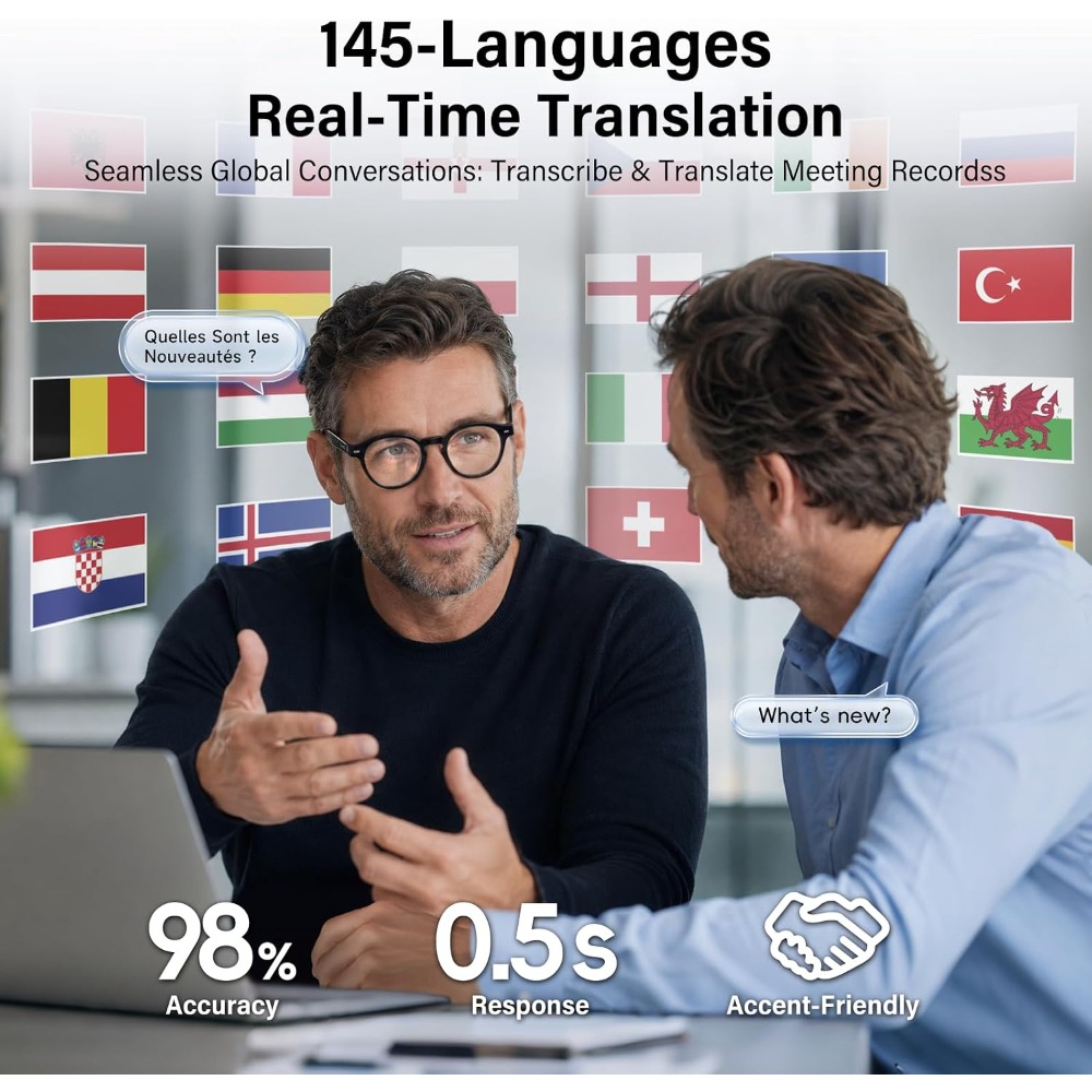 AI Smart Glasses with 145 Lang - Smart Glasses Lens recension och pris