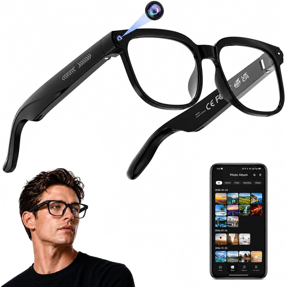 Smart Glasses for Travel: 4K V - Smart Glasses Lens recension och pris