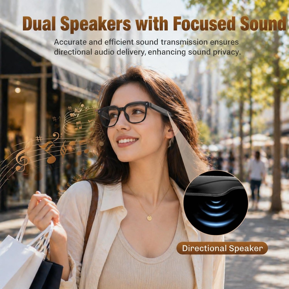 Smart Glasses for Travel: 4K V - Smart Glasses Lens recension och pris