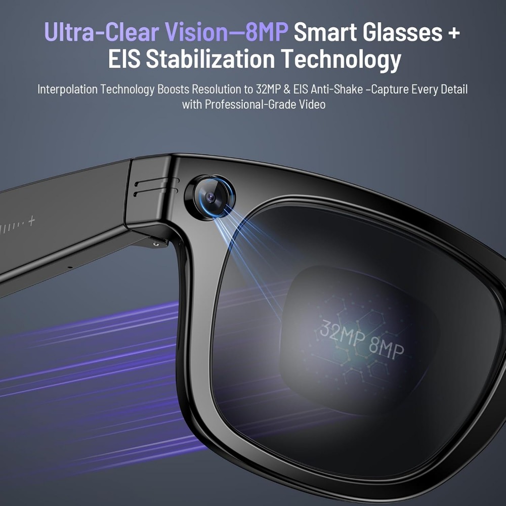 Smart Glasses with 800w Camera - Smart Glasses Lens recension och pris