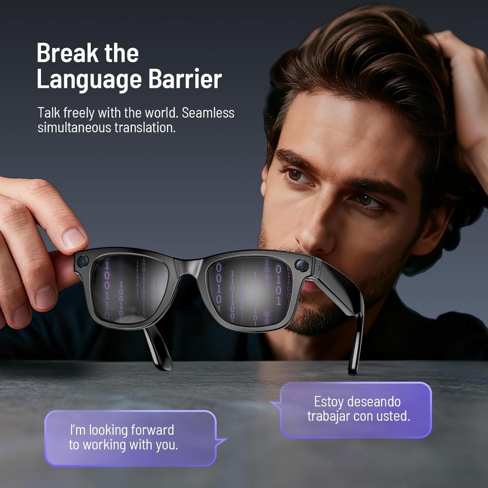 Smart Glasses with 800w Camera - Smart Glasses Lens recension och pris