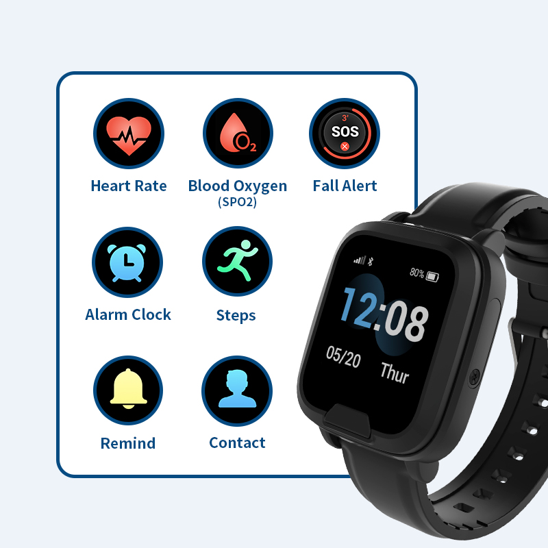 Seniors Smartwatch with GPS Fa - Fall Detection Watch recension och pris