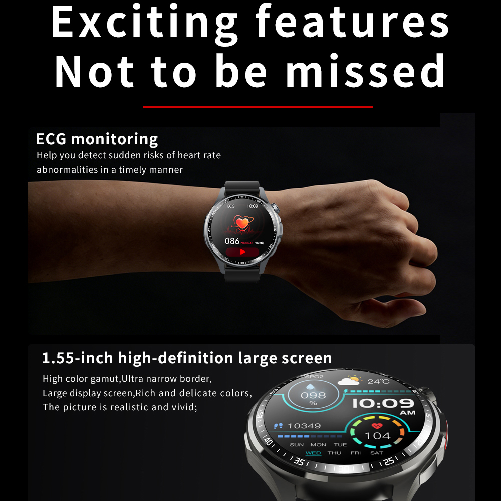 SOS Alert Heart Rate Fitness S - Fall Detection Watch recension och pris