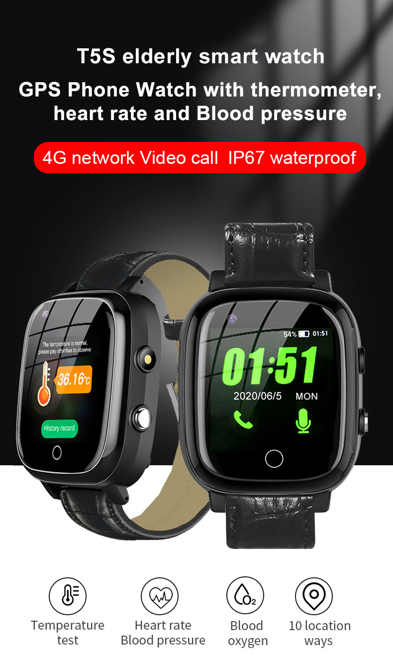 Elderly Smart Watch For Old Pe - Fall Detection Watch recension och pris
