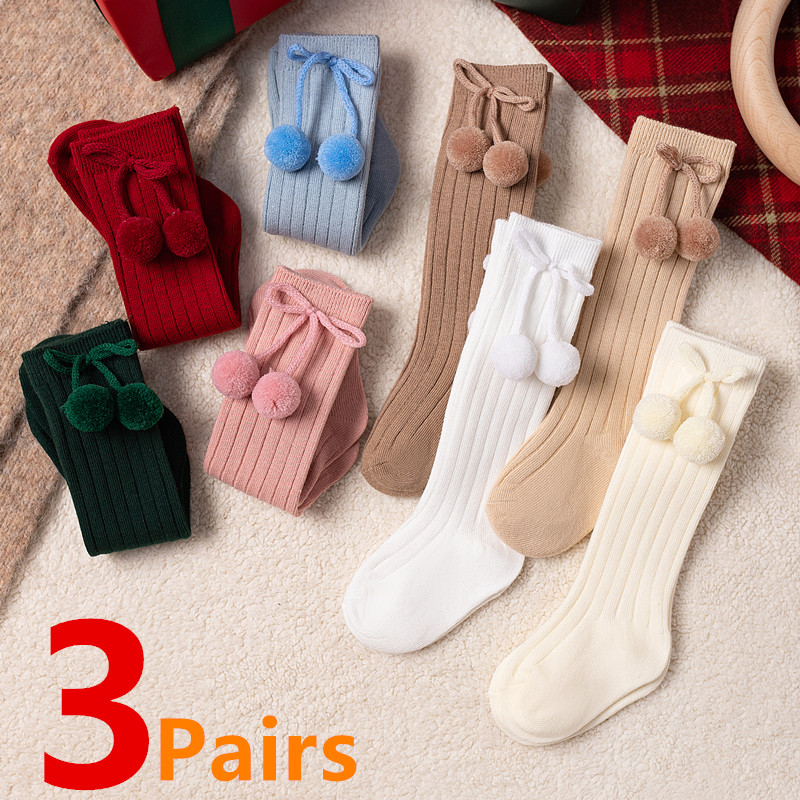 3Pairs/Lot Baby Ball Knee High - Baby Sock Oximeter recension och pris