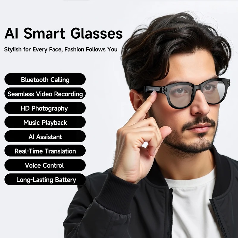 2026 AI Smart Glasses 8K Remot - Smart Glasses Lens recension och pris
