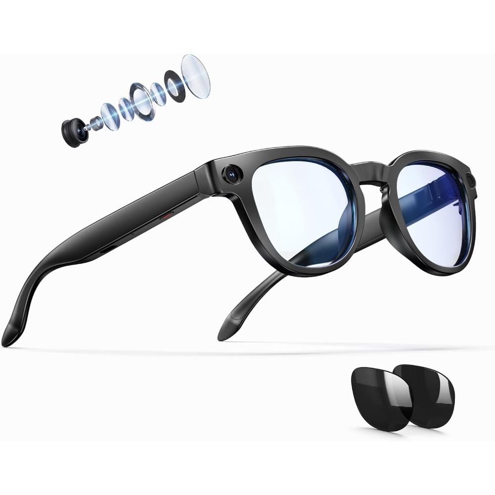 Smart Glasses with 8MP Camera, - Smart Glasses Lens recension och pris