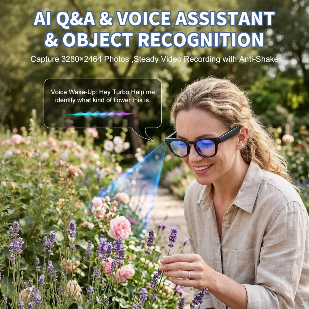 Smart Glasses with 8MP Camera, - Smart Glasses Lens recension och pris