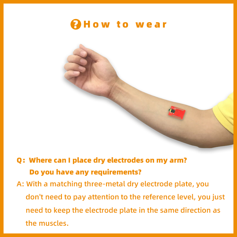 Dry Electrode EMG Sensor Elect - Muscle Sensor Emg recension och pris