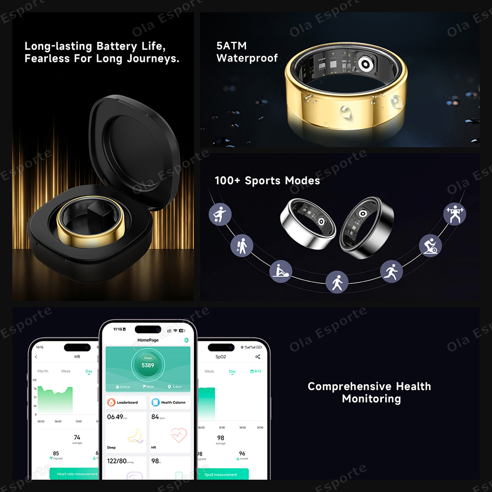 New R09 Smart Ring Men Women w - Temperature Ring Skin recension och pris