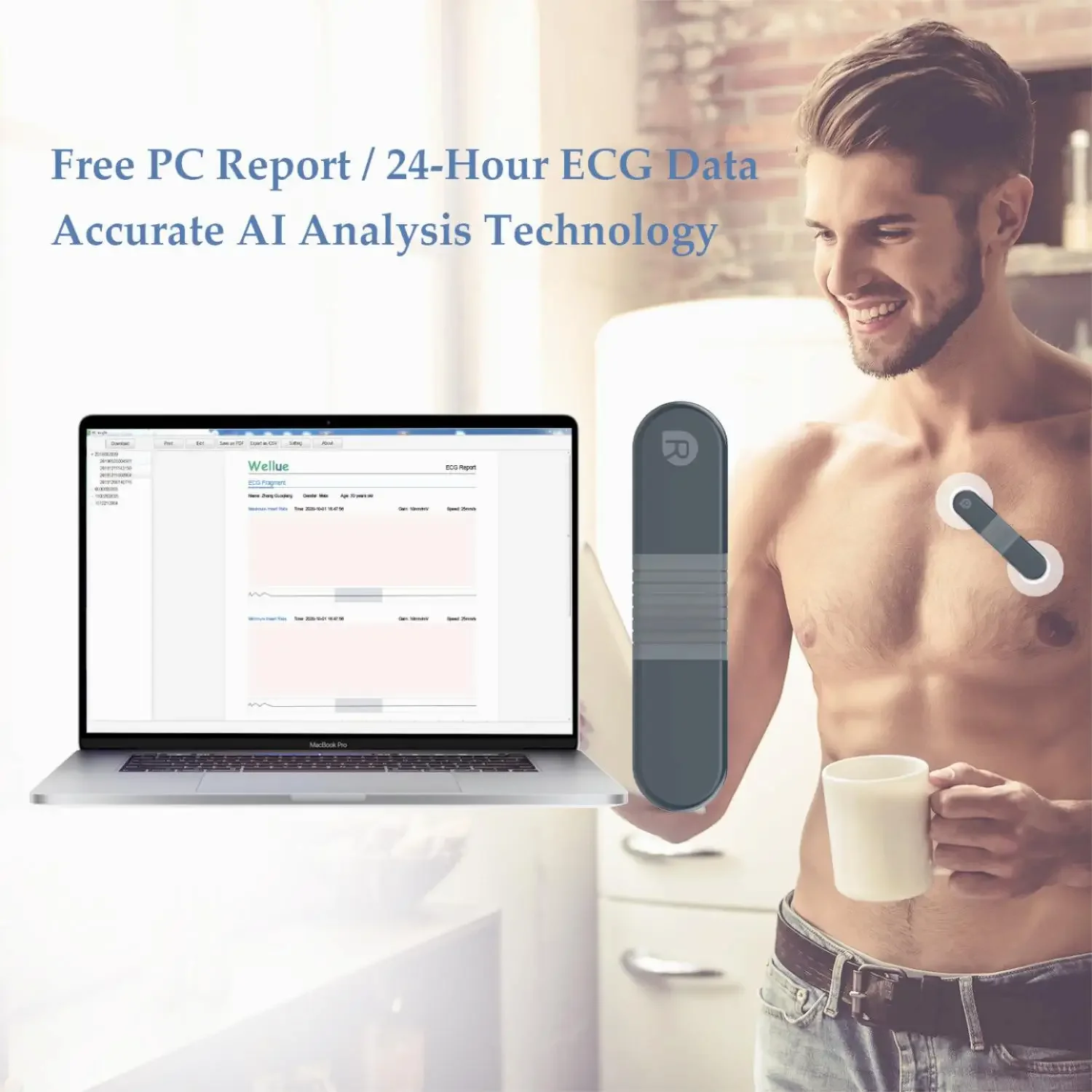 Wireless Bluetooth Dynamic Rec - Ecg Patch Monitor recension och pris