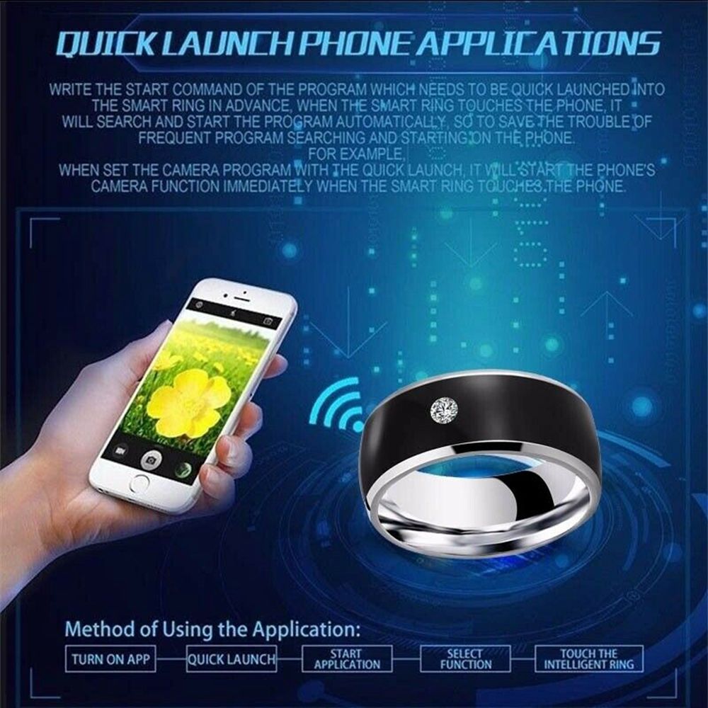 Fashion Multifunctional Techno - Smart Ring Nfc Pay recension och pris