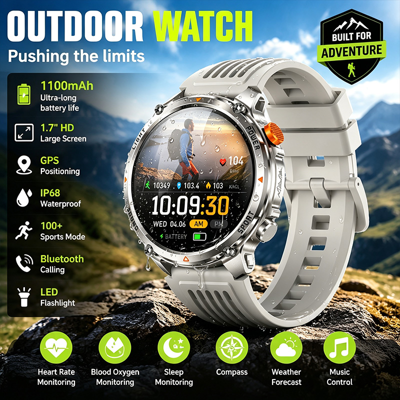 Wireless Calling Smart Watch I - Breath Rate Monitor recension och pris