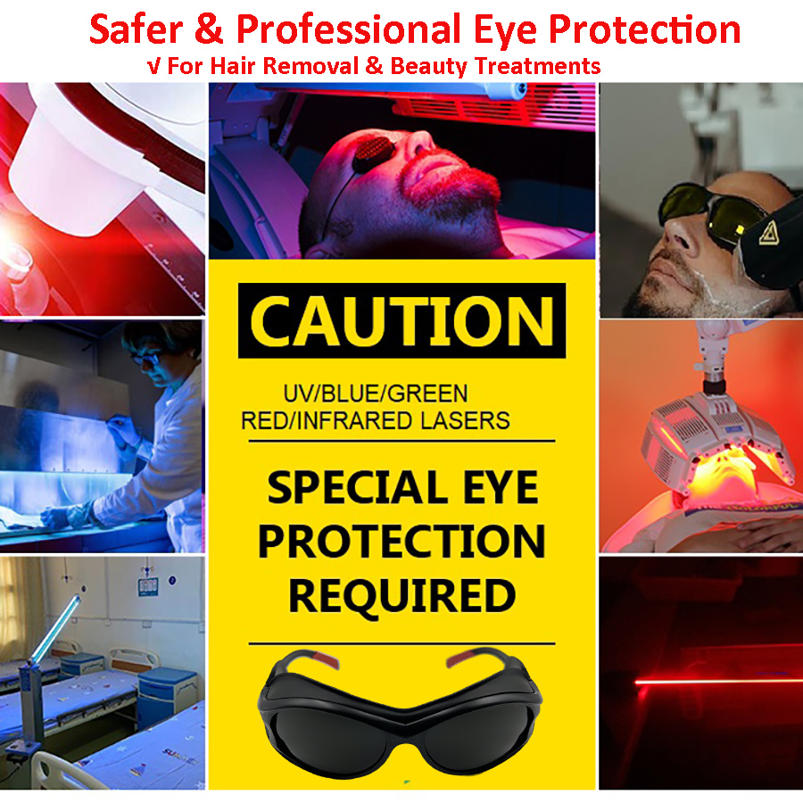 IPL Laser Hair Removal Glasses - Light Therapy Glasses recension och pris