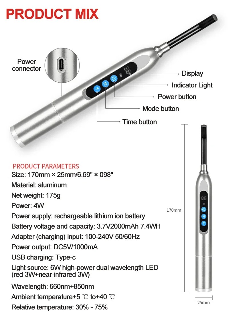 Red Light Therapy Device Canke - Galvanic Skin Sensor recension och pris