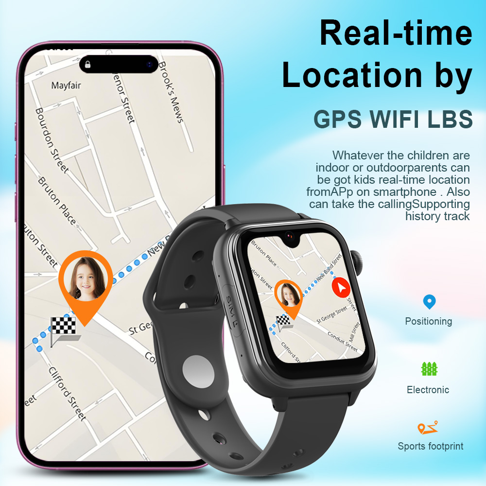 Wonlex KT37 GPS Smart Watch Ki - Fall Detection Watch recension och pris