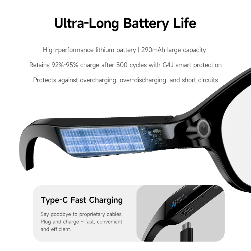 FLAUNT AI Smart Glasses 4K Cam - Smart Glasses Lens recension och pris